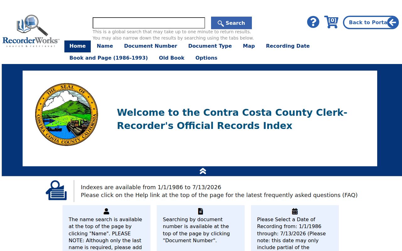 Pleasant Hill people search in RecorderWorks